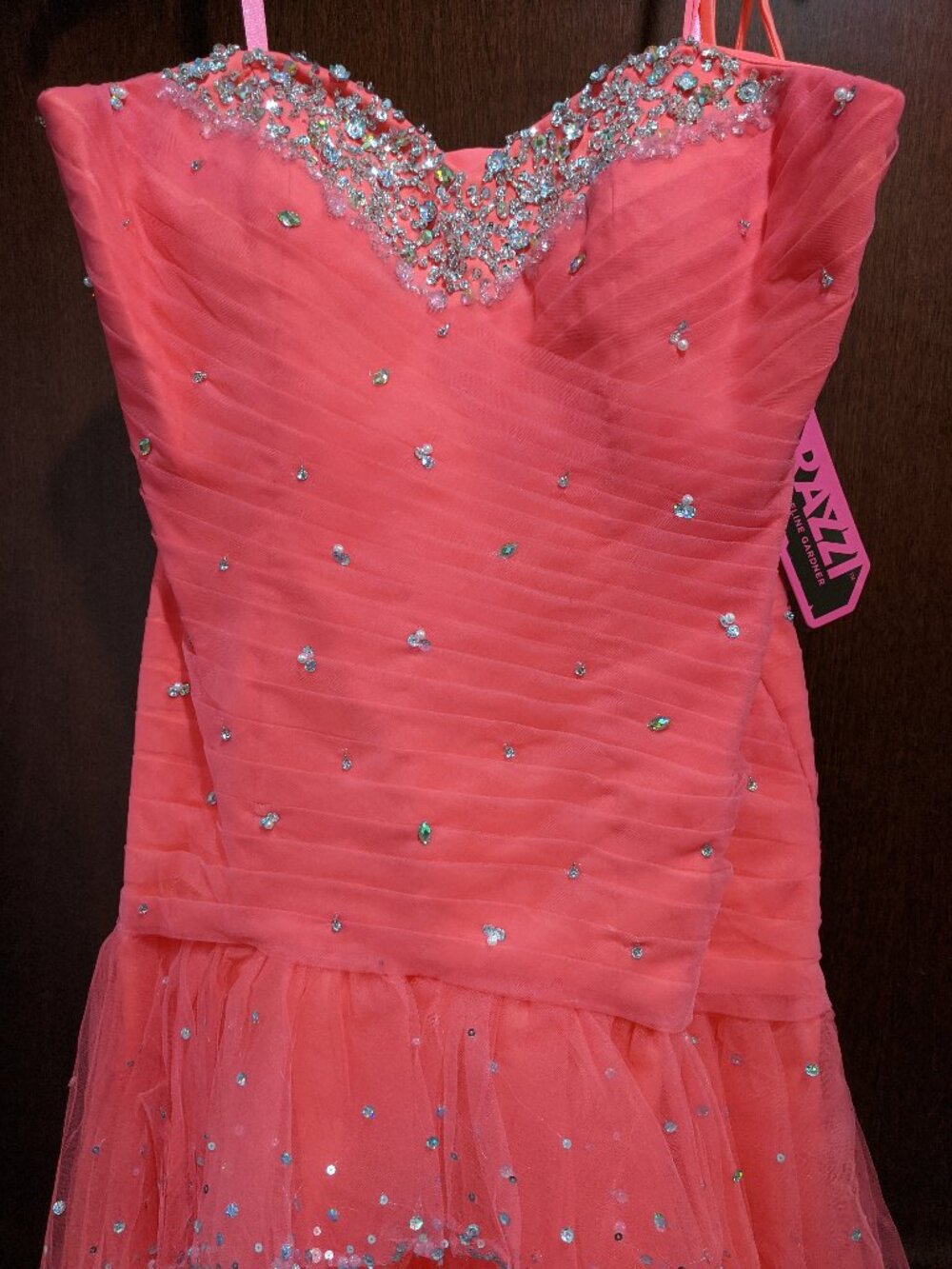 Mori Lee Flaunt 91043 Size 14 Pink Prom Dress - Picture 3 of 6